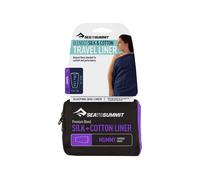 Draps de voyage Sea to Silk Cotton Mummy 185x62 cm bleu