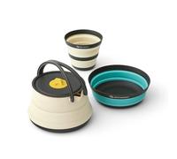 Set de vaisselle Sea to Summit Frontier UL Collapsible Kettle Cook Set 1P 3 Piece Couleur: beige / blanc