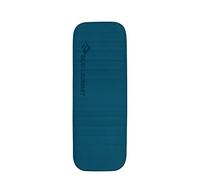 Sea to Summit - Matelas Isolant Comfort Deluxe Auto-gonflant Regular Wide - Confort Premium - Système de Verrouillage Oreiller - 4 Saisons - pour Camping en Hiver - 183 x 64 cm - Bleu Byron - 1995 g