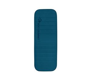 Sea to Summit - Matelas Isolant Comfort Deluxe Auto-gonflant Regular Wide - Confort Premium - Système de Verrouillage Oreiller - 4 Saisons - pour Camping en Hiver - 183 x 64 cm - Bleu Byron - 1995 g