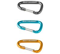 Sea to Summit – Mousqueton auxiliaire – Pack de 3 assortis (gris/bleu/orange)