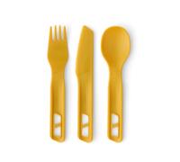 Sea to Summit Passage Camp Ménagère fourchette, cuillère et couteau Arrowwood Jaune