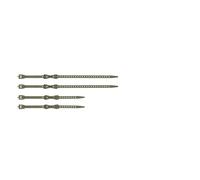 Sea To Summit - Set of 4 Mini Straps Burnt Olive - 2 x 300 mm + 2 x 450mm