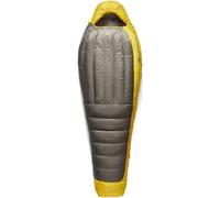 Sea to Summit Spark Sac de Couchage ultraléger en Duvet Standard (-9 °C) - en Forme de Momie - Pleine Longueur - 850+ Loft Ultra-Dry Down - 3 Saisons - pour la randonnée - Gris et Jaune - 730 g