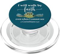 Sea Turtle I Will Walk by Faith Not Sight When I Cannot See PopSockets PopGrip pour MagSafe