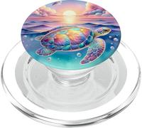 Sea Turtle Phone Grip Beach Cell Phone Pop Out Button Holder PopSockets PopGrip pour MagSafe