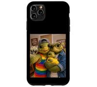 Sea Turtle Two Moms Life Selfie Fête des Mères Queer Mom Pride Coque pour iPhone 11 Pro Max