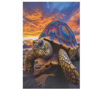 Sea Turtles Puzzles Adultes 1000 Pièces Puzzle Adulte Jeu ÉduChatif Challenge Toy en Bois pour Enfants （78×53cm）