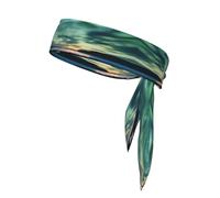 Sea Under The Aurora Borealis Bandeau de sport imprimé tennis bandeau adapté pour basket-ball course et athlétisme