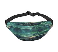 Sea under the Aurora Borealis Grand sac banane de voyage pour garçon, adapté pour profiter du sport, de la course, du cyclisme, des voyages, de la pêche