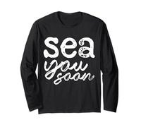 Sea You Soon for Sea Ocean Lovers Men Women Kids Funny Manche Longue