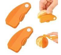 SEABABOO 2 Pièces Éplucheur Orange, Plastique Rrange Peeling Machine, Outil Portable d'Épluche Orange pour Oranges, Pamplemousses, Fruits du Dragon, Grenades et Mangues