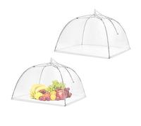 SEABABOO 2PCS Cloche Alimentaire Pliable Anti-Mouche Couvercle Housses pour Aliments Pop-up en Maille Cloche Alimentaire Pliable en Maille Housse Alimentaire Pliable Housse Mouche Filet de drosophile