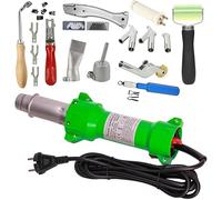 Seababyhouse Professionnel 1600W Thermique Pistolet de Soudage Soudeuse de Plastique Fer À Souder À Air Chaud Barre, avec Lumière LED, avec des Buses de Soudage Rapide, Couteau à Slooting