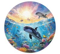 Seabed A School of Fish Puzzle 1000 Pièces Educa Jouet en Bois Cadeau Unique Décoration Intérieure Jeu Éducatif Challenge Toy Adultes & Enfants des 14 Ans 1000pcs (67.5x67.5cm)