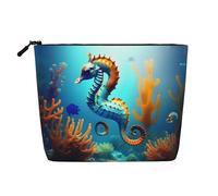 Seabed Coral Seahorse Trousse de toilette et cosmétique pour femme Unisexe