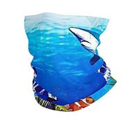 Seabed Écharpe en forme de poisson corail, cache-cou, bandana à séchage rapide pour homme et femme, sports de plein air, blanc, taille unique, BLANC, taille unique