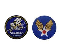 Seabees Patch tactique - Badge brodé amusant de moral d'abeille pour sac à dos, gilet, uniforme - Patch en tissu réfléchissant infrarouge - Accessoire d'équipement militaire