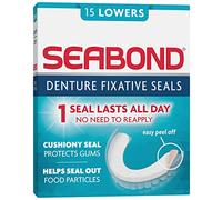 Seabond Joints de fixation pour prothèses dentaires, coussin adhésif doux, durent toute la journée et protègent les gencives, 15 niveaux inférieurs