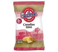 Seabrook Coupe Ondulée Canadienne Jambon 25G X 6 par Paquet - Paquet de 2