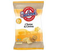 Seabrook coupe ondulée Chips - Fromage & Onion (6x25g) - Paquet de 2