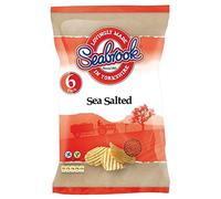 Seabrook coupe ondulée Crisps - sel de mer (6x25g) - Paquet de 2