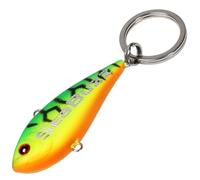 SeaBuzz Porte-clés poisson 4,6 cm - Pendentif poisson - Porte-clés pour clés - Porte-bonheur - Cadeaux de pêche pour hommes - Organiseur de clés - Lucky Charms Keychain - Accessoires de pêche, Motifs,