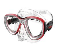 SEAC Afrodite, Masque de Plongée à Volume Réduit avec Verres Trempés 3 mm, Jupe Comfort en Silicone, Boucle 3D Réglable