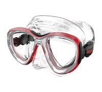 SEAC Afrodite, Masque de Plongée à Volume Réduit avec Verres Trempés 3 mm, Jupe Comfort en Silicone, Boucle 3D Réglable