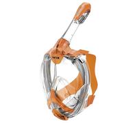 SEAC Amica, Masque de plongée avec Tuba pour Adultes et Enfants à partir de 6 Ans, Masque en polymère hypoallergénique sans phtalate, Orange, S/M