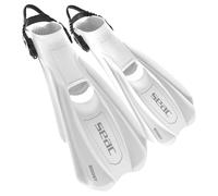 SEAC Boost - Palmes pour Snorkeling et plongée avec Sangle Sling Ultra Confortable | À Utiliser même sans Chaussons ni Chaussettes | Extra légères, antidérapantes