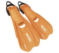 SEAC Boost - Palmes pour Snorkeling et plongée avec Sangle Sling Ultra Confortable | À Utiliser même sans Chaussons ni Chaussettes | Extra légères, antidérapantes