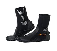 Seac Bottillon/Chausson Basic Hd 5 mm avec Zip - Semelle Semi-Rigide Vulcanisée - Pied protegé et Haut Comfort pendant