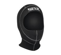 SEAC Cagoule de Plongée Noir en 5mm - Coupe Preformée - Idéal pour garantir l'étancheité à Contact de la Combinaison
