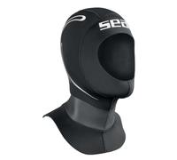 SEAC Cagoule de Plongée Tekno - Néoprène 5 mm Extra Souple/Lisse et Comfort - 100% étanche avec la Combinaison
