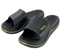SEAC CAYA, Sandales avec Bande pour la Plage et la Piscine, Noir/Vert, 36