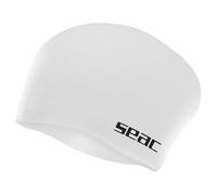 SEAC Chignon Junior Bonnet de Bain en Silicone pour Enfants - Idéal pour Les Cheveux Longs ou Attachés - Bonnet de Piscine Doux et Confortable - Rose, Noir, Blanc