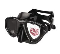 SEAC Clear - Masque de Plongée Bi-Verre en Silicone | Masque Antifog Low Volume pour Plongée et Snorkeling, Noir