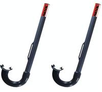 SEAC Corrugato Tuba avec Embout Noir (Lot de 2)