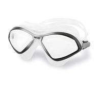 SEAC Diablo Masque de Natation Anti-buée en Silicone pour Piscine et Eau Ouverte Unisexe Adulte, Noir/Argent LT, Taille Unique