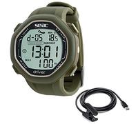 SEAC Driver Ordinateur de Poignet pour la plongée en apnée avec téléchargement des données. Unisex-Adult, Vert+USB, One Size