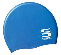 SEAC Enfant Jr Bonnet de Bain Piscine pour Enfants en Silicone, Bleu, Taille Unique EU