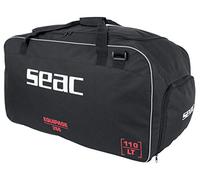 SEAC Equipage 250 Sac de Sport avec Compartiment étanche pour équipement de plongée et Poche pour Palmes, 75 x 40 x 35 cm, Noir, Standard