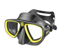 Seac Extreme 50 Masque de Plongée Chasse sous-Marine avec Option de Verres optiques adaptables Unisex-Adult, Noir/Jaune, Standard