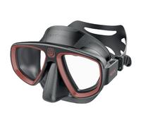 SEAC Extreme 50, Masque de plongée et de Chasse sous-Marine avec lentilles optiques en Option Noir/Rouge Taille Unique