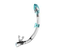SEAC Fast Dry Tuba à séchage Rapide pour Adultes avec Bouchon Sec et Valve de Purge Unisexe, Transparent/Aigue-Marine, Standard
