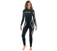 Seac Combinaison de plongée Feel 3 mm néoprène ultra-élastique, zip dos, Noir L Femme