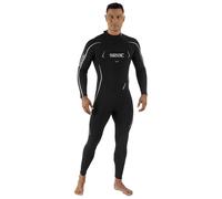 SEAC Feel-S Man 3mm - Combinaison Homme en néoprène UltraStretch 3 mm, avec Fermeture éclair arrière YKK, Coutures Flatlock et genouillères renforcées - Combinaison de plongée, Snorkeling et apnée