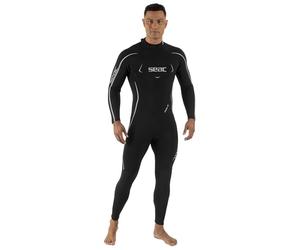 SEAC Feel-S Man 3mm - Combinaison Homme en néoprène UltraStretch 3 mm, avec Fermeture éclair arrière YKK, Coutures Flatlock et genouillères renforcées - Combinaison de plongée, Snorkeling et apnée