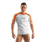 SEAC Fit Short, Maillot en néoprène à Manches Courtes de 2 mm d’épaisseur, idéal comme sous-Combinaison de plongée ou comme Rash Guard pour Le Surf et la nage